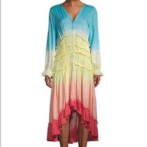 Colorful hi low dress